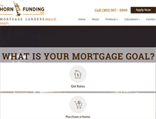 Tablet Screenshot of hornfunding.com